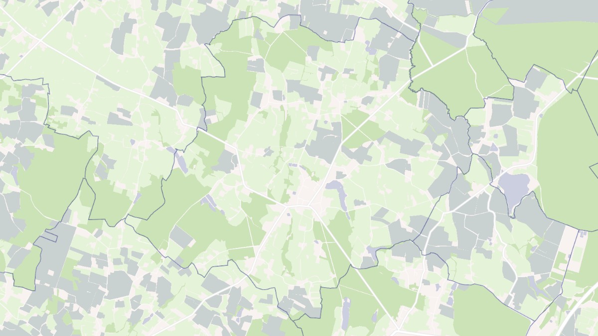 Aperçu cartographique de Saillenard, centré sur la commune