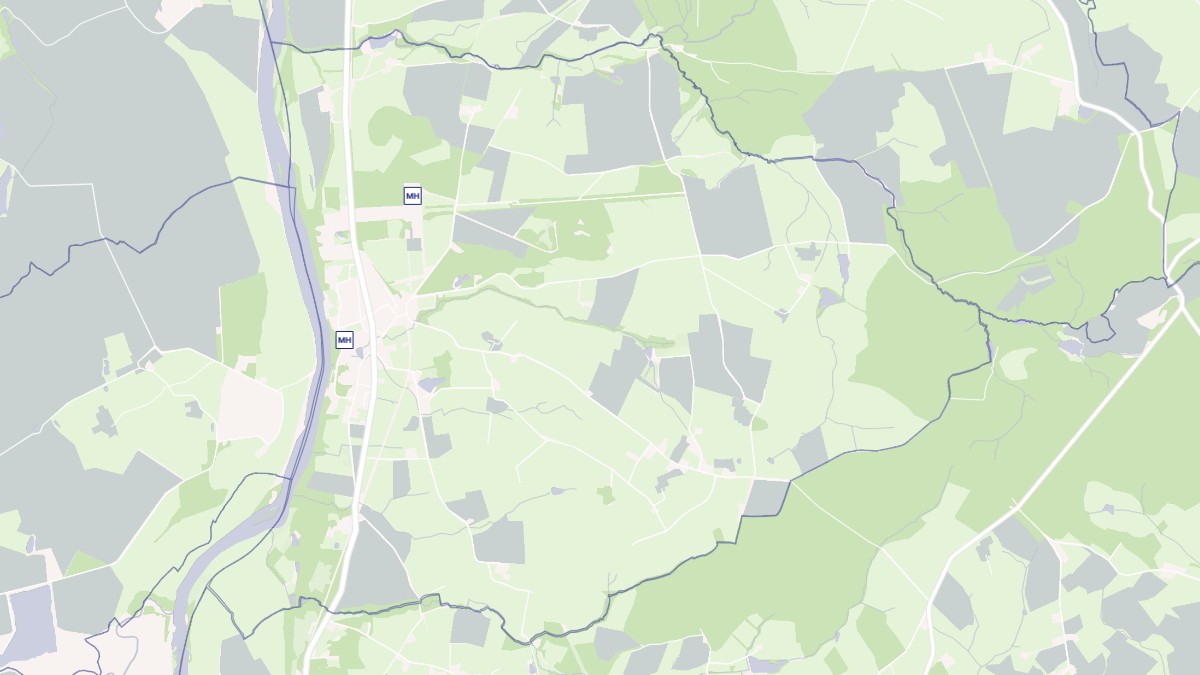 Aperçu cartographique de Saint-Aubin-sur-Loire, centré sur la commune