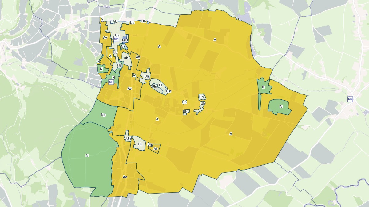 Aperçu cartographique de Saint-Boil, centré sur la commune