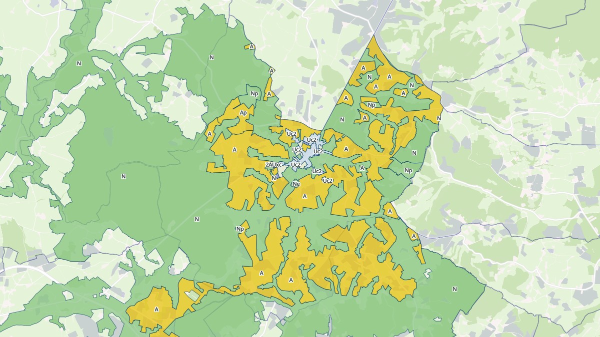 Aperçu cartographique de Saint-Bonnet-de-Joux, centré sur la commune