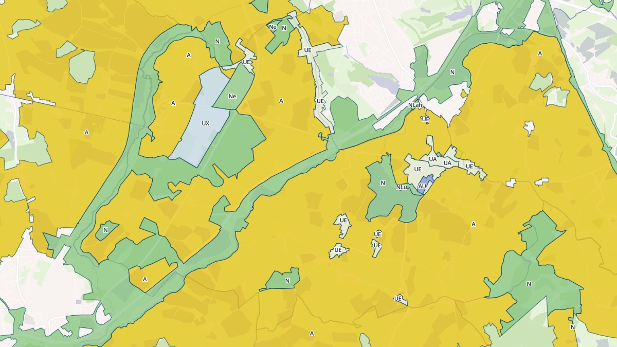 Aperçu cartographique de Saint-Eusèbe, centré sur la commune