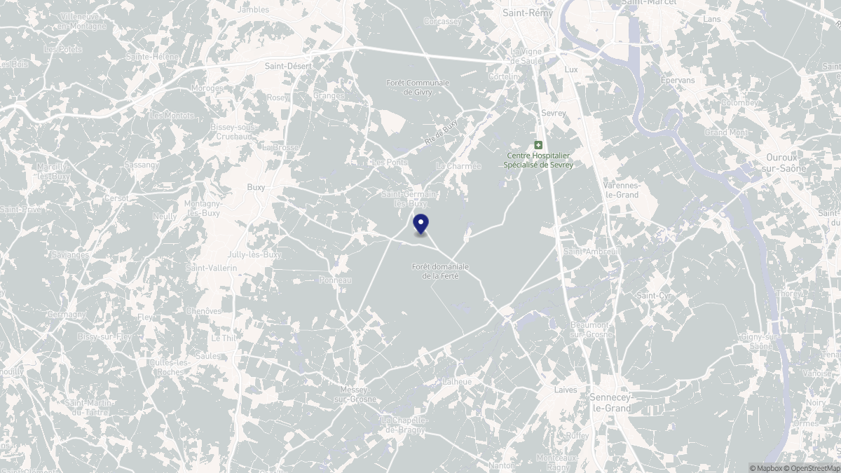 Aperçu cartographique de Saint-Germain-lès-Buxy, centré sur la commune