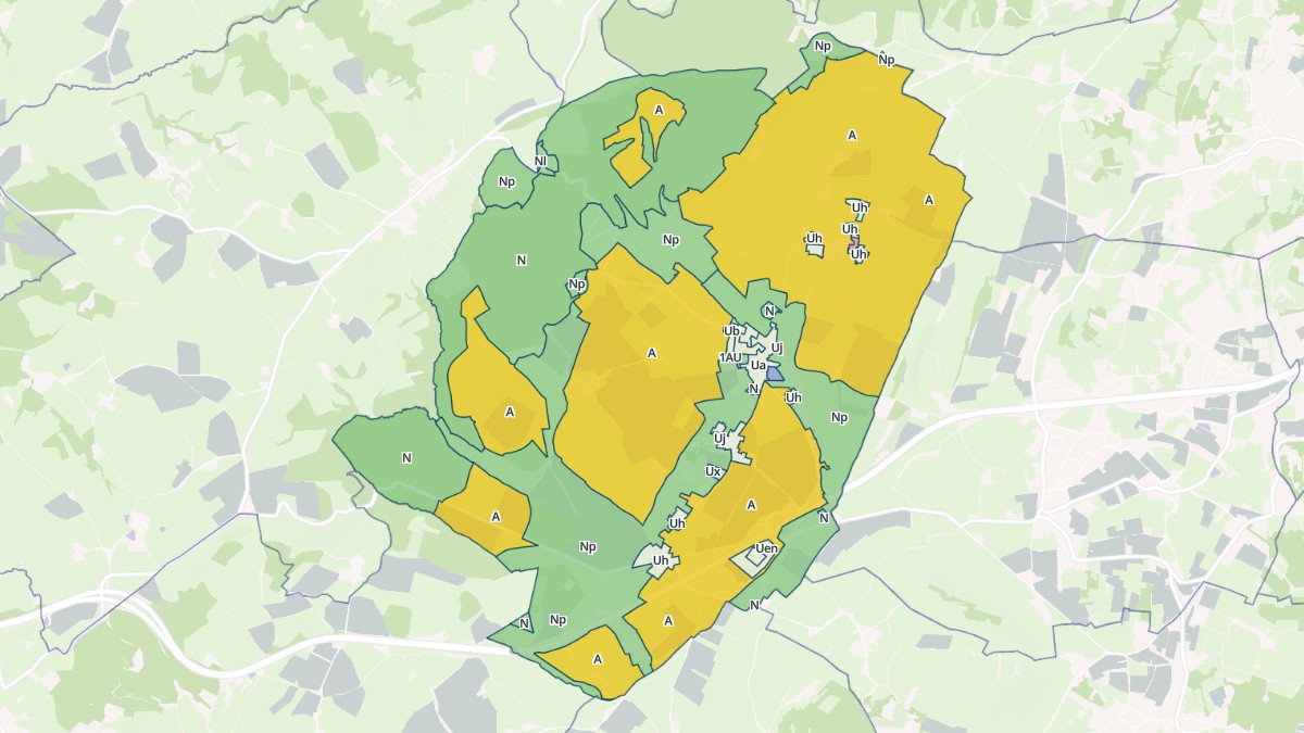 Aperçu cartographique de Sainte-Hélène, centré sur la commune