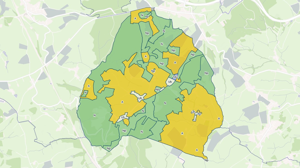 Aperçu cartographique de Saint-Martin-d'Auxy, centré sur la commune