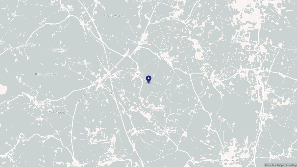 Aperçu cartographique de Saint-Martin-du-Tartre, centré sur la commune