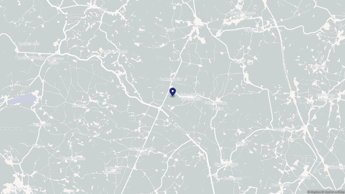 Aperçu cartographique de Saint-Martin-la-Patrouille, centré sur la commune