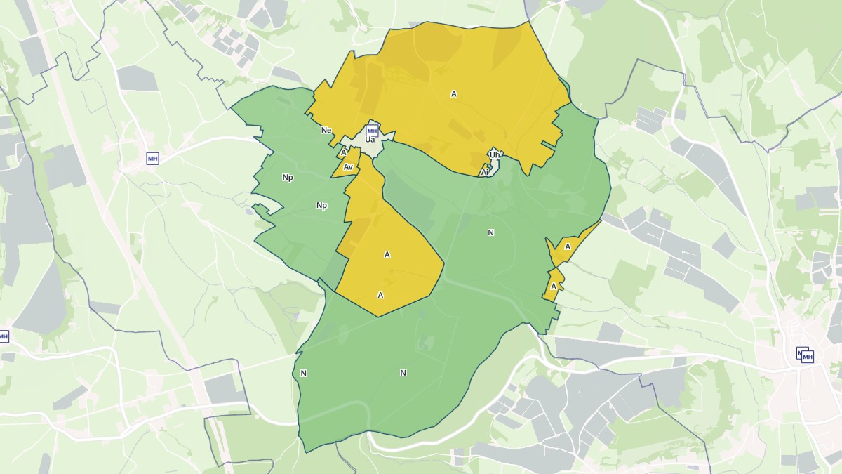 Aperçu cartographique de Saint-Maurice-des-Champs, centré sur la commune
