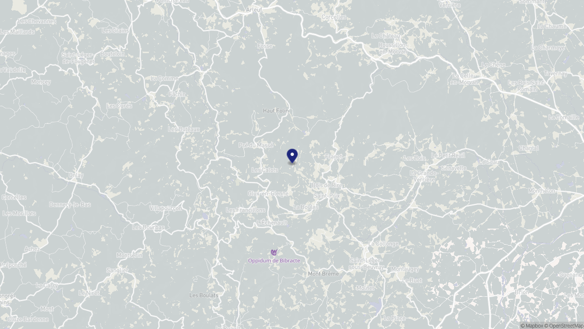 Aperçu cartographique de Saint-Prix, centré sur la commune