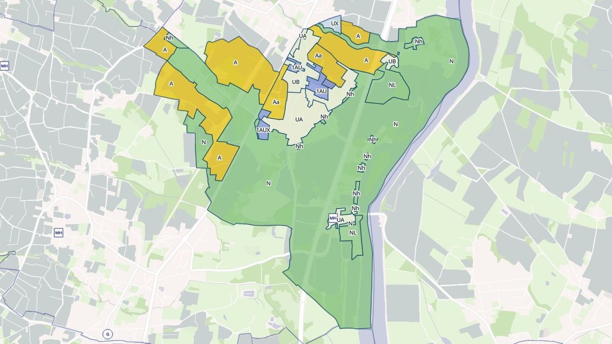 Aperçu cartographique de Saint-Symphorien-d'Ancelles, centré sur la commune