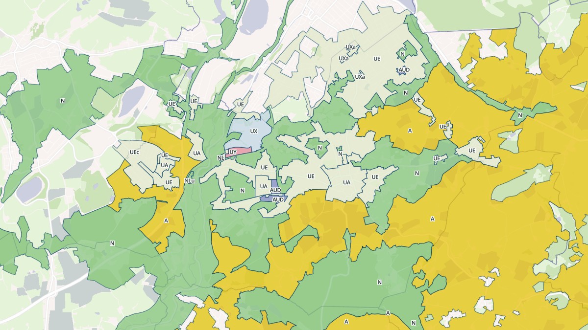 Aperçu cartographique de Saint-Vallier, centré sur la commune