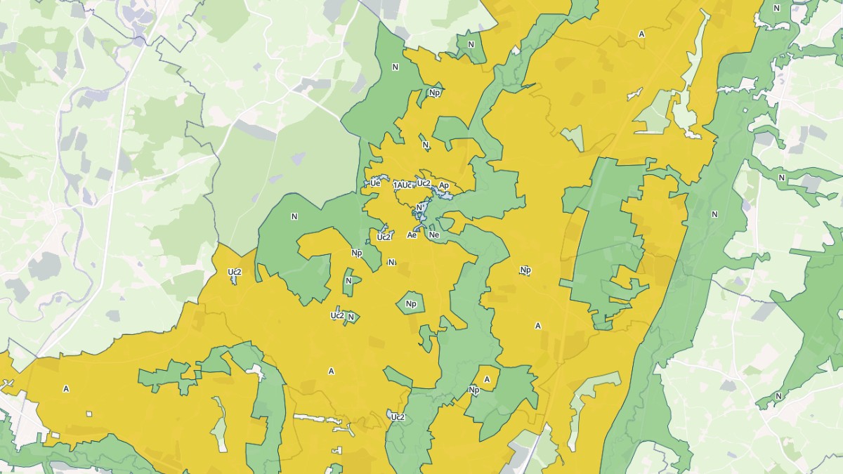 Aperçu cartographique de Saint-Vincent-Bragny, centré sur la commune