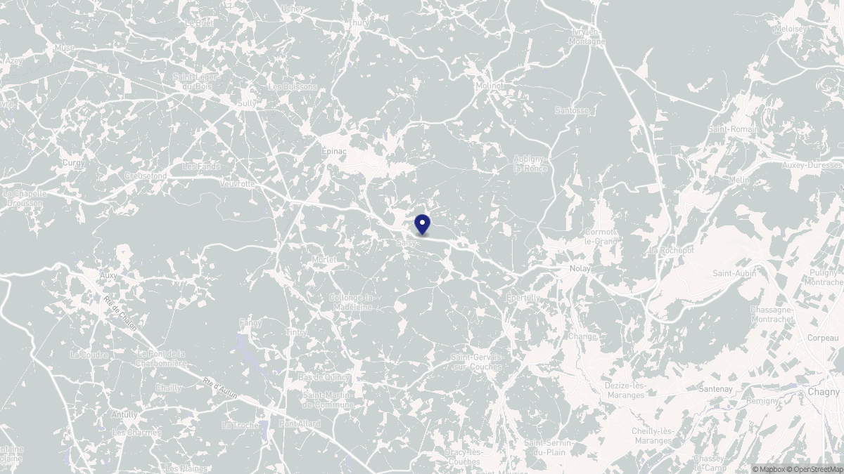 Aperçu cartographique de Saisy, centré sur la commune