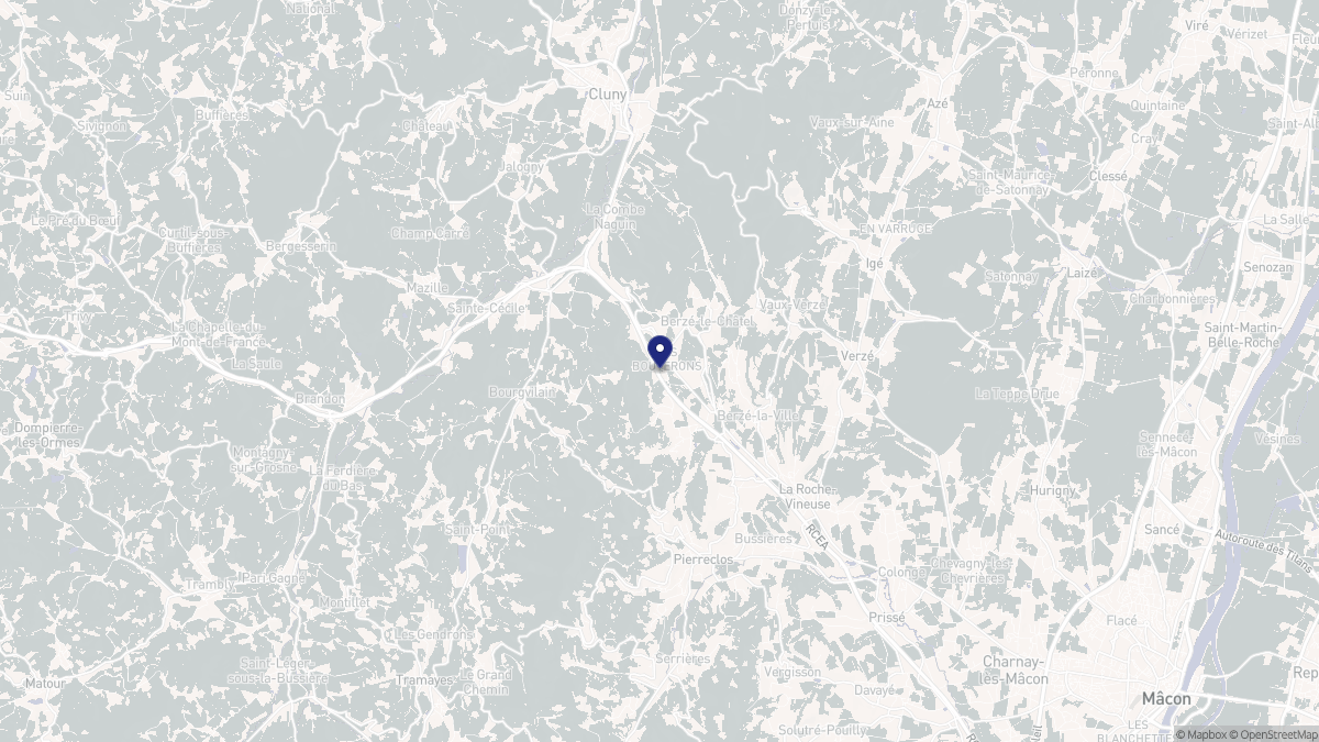 Aperçu cartographique de Sologny, centré sur la commune