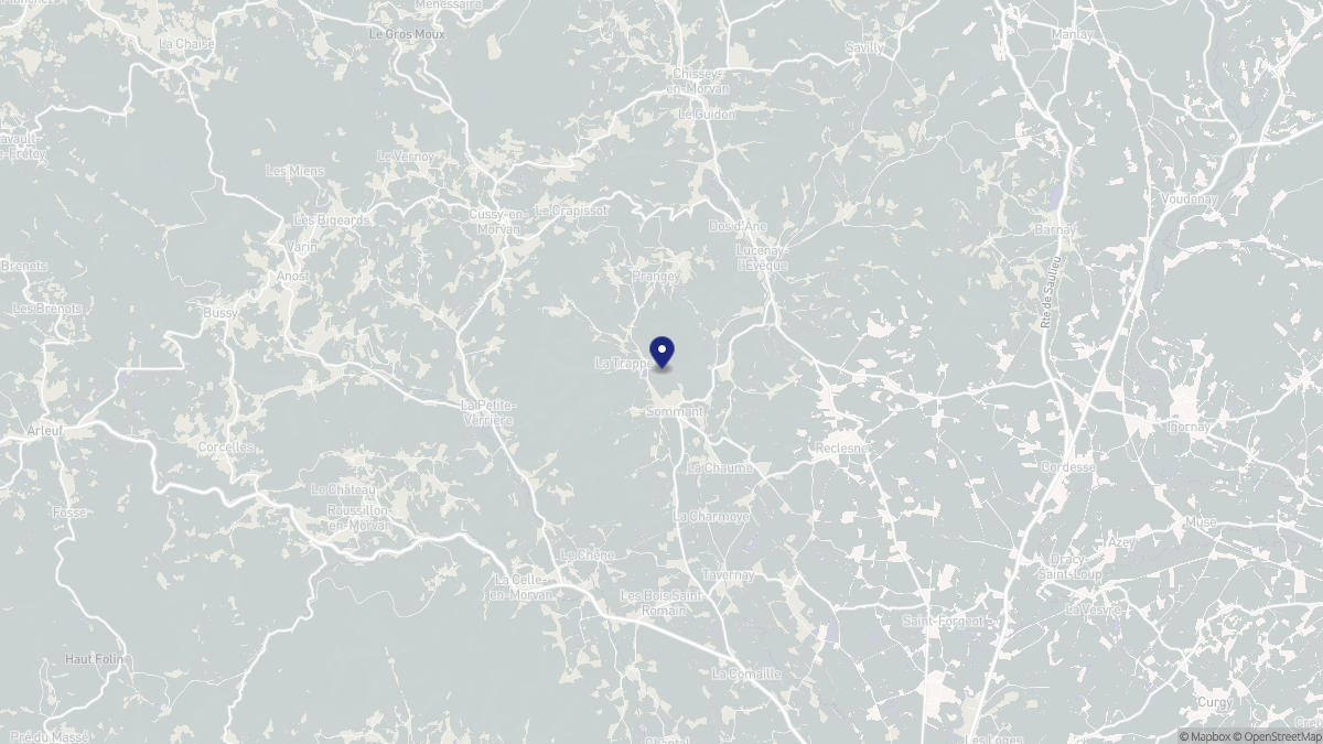 Aperçu cartographique de Sommant, centré sur la commune