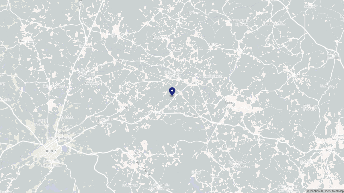 Aperçu cartographique de Sully, centré sur la commune
