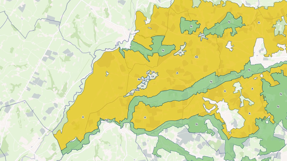 Aperçu cartographique de Tancon, centré sur la commune