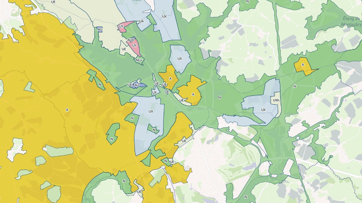 Aperçu cartographique de Torcy, centré sur la commune