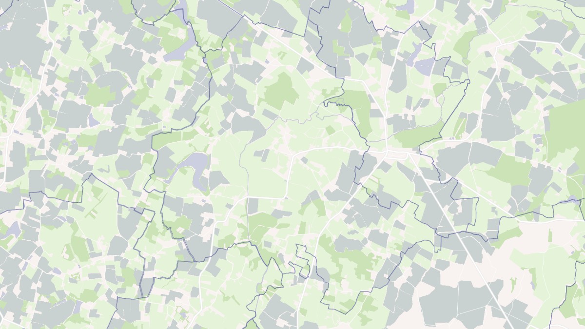 Aperçu cartographique de Torpes, centré sur la commune