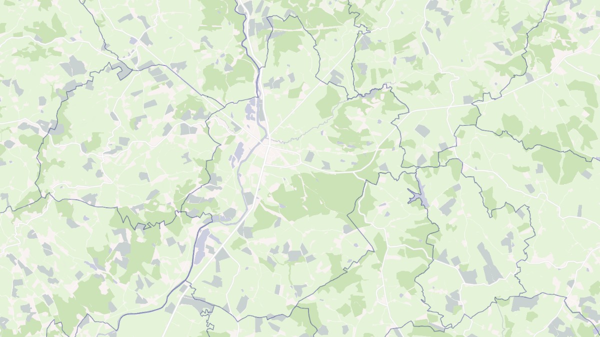 Aperçu cartographique de Toulon-sur-Arroux, centré sur la commune