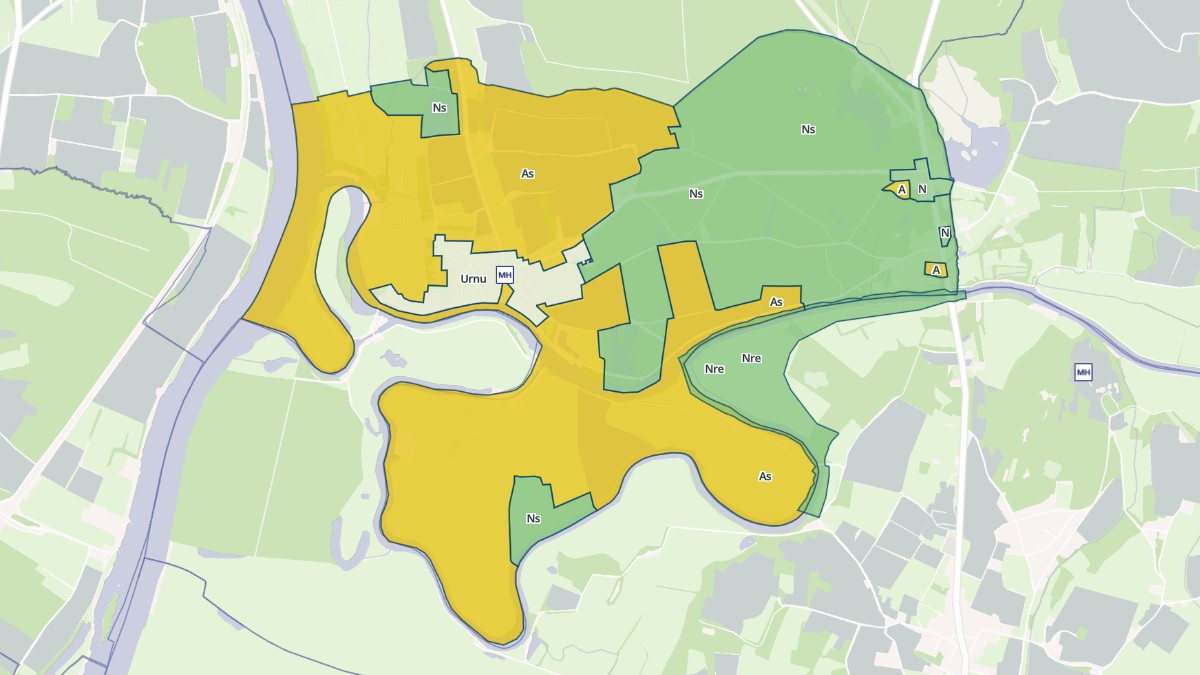 Aperçu cartographique de La Truchère, centré sur la commune