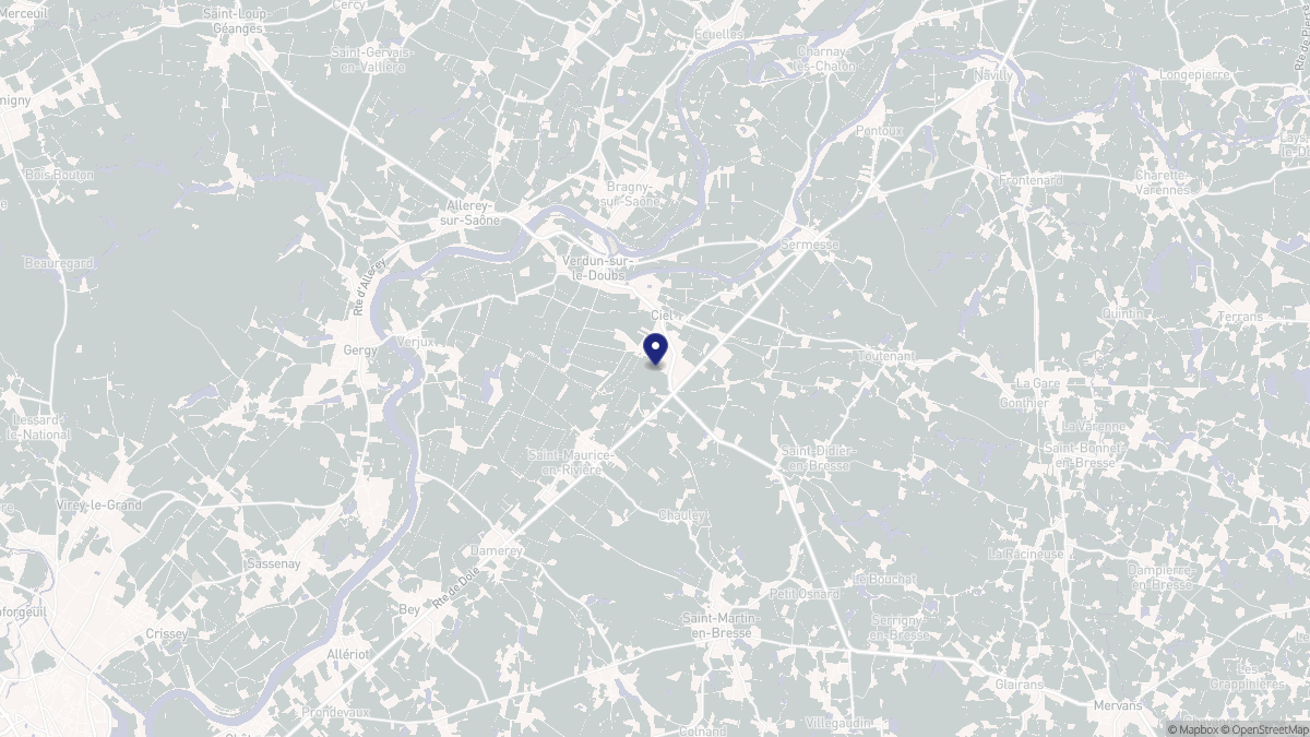 Aperçu cartographique de Verdun-Ciel, centré sur la commune