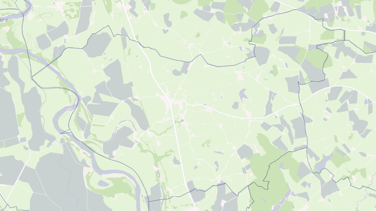 Aperçu cartographique de Vitry-sur-Loire, centré sur la commune
