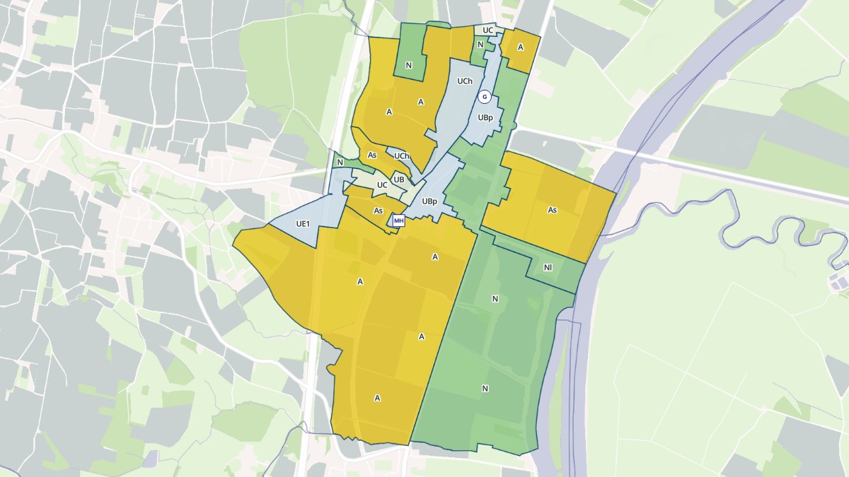 Aperçu cartographique de Fleurville, centré sur la commune