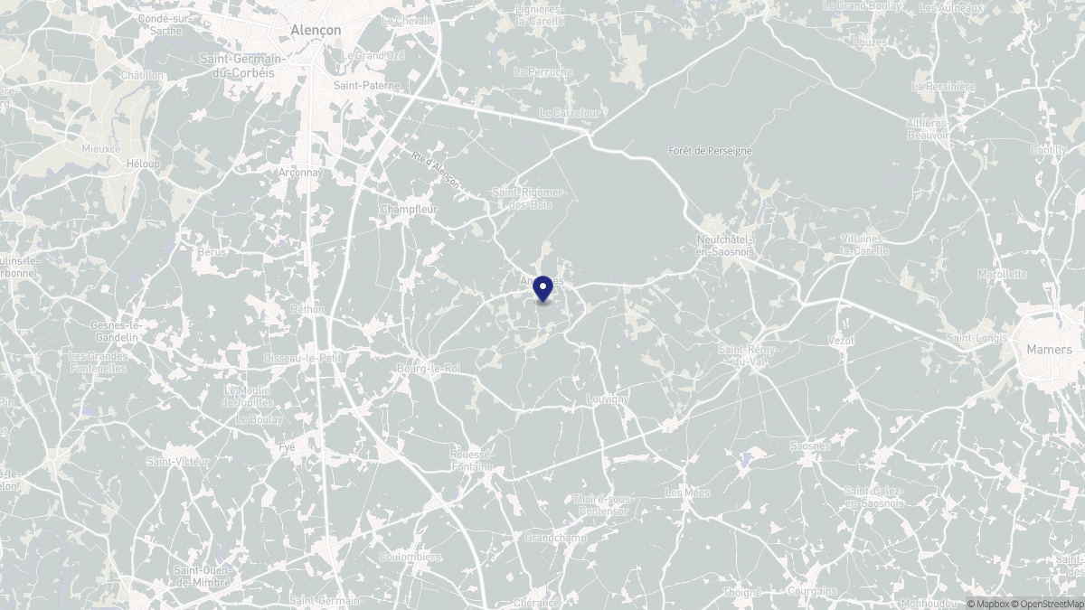 Aperçu cartographique de Ancinnes, centré sur la commune