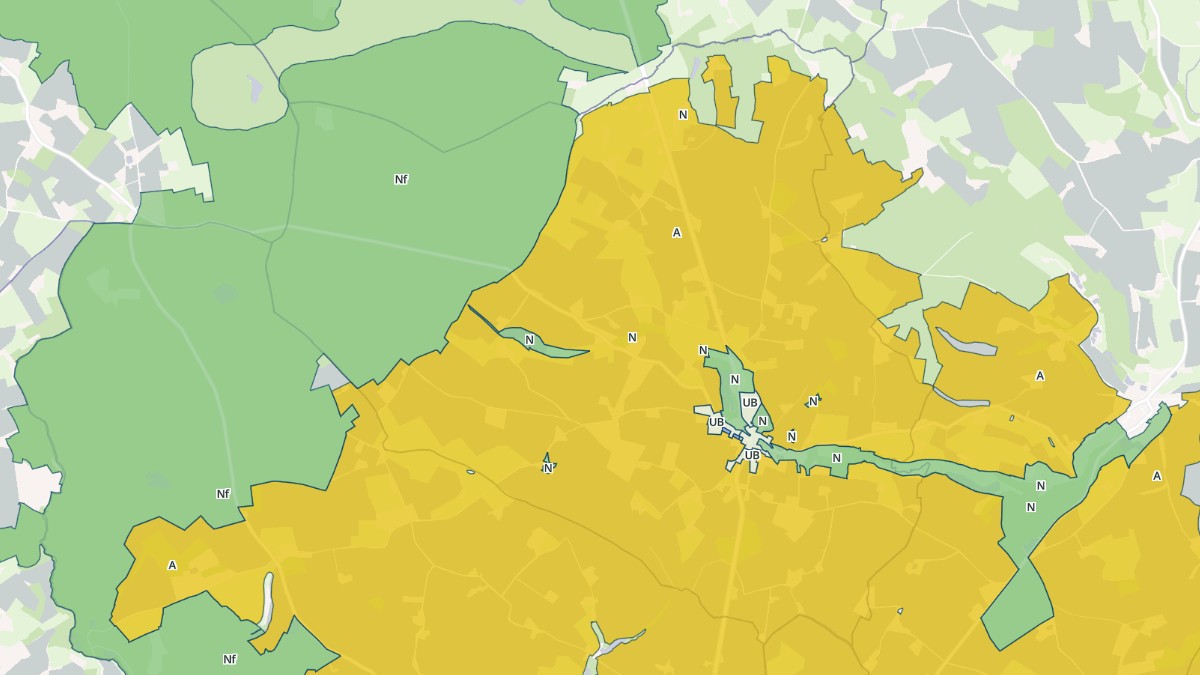 Aperçu cartographique de Berfay, centré sur la commune