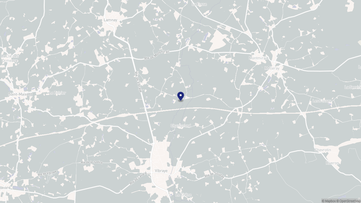 Aperçu cartographique de Champrond, centré sur la commune