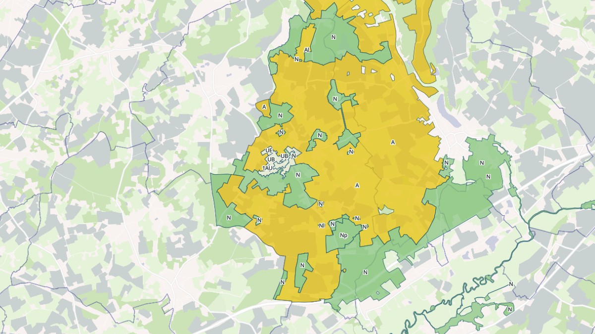 Aperçu cartographique de La Chapelle-Saint-Rémy, centré sur la commune
