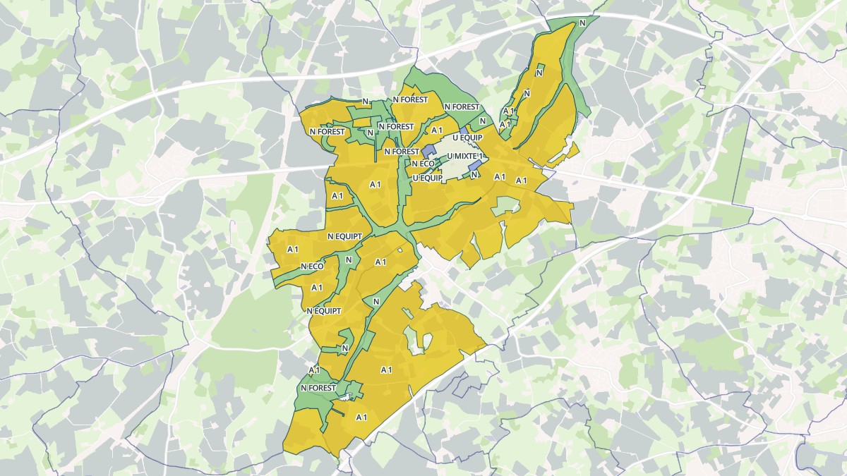 Aperçu cartographique de Chaufour-Notre-Dame, centré sur la commune