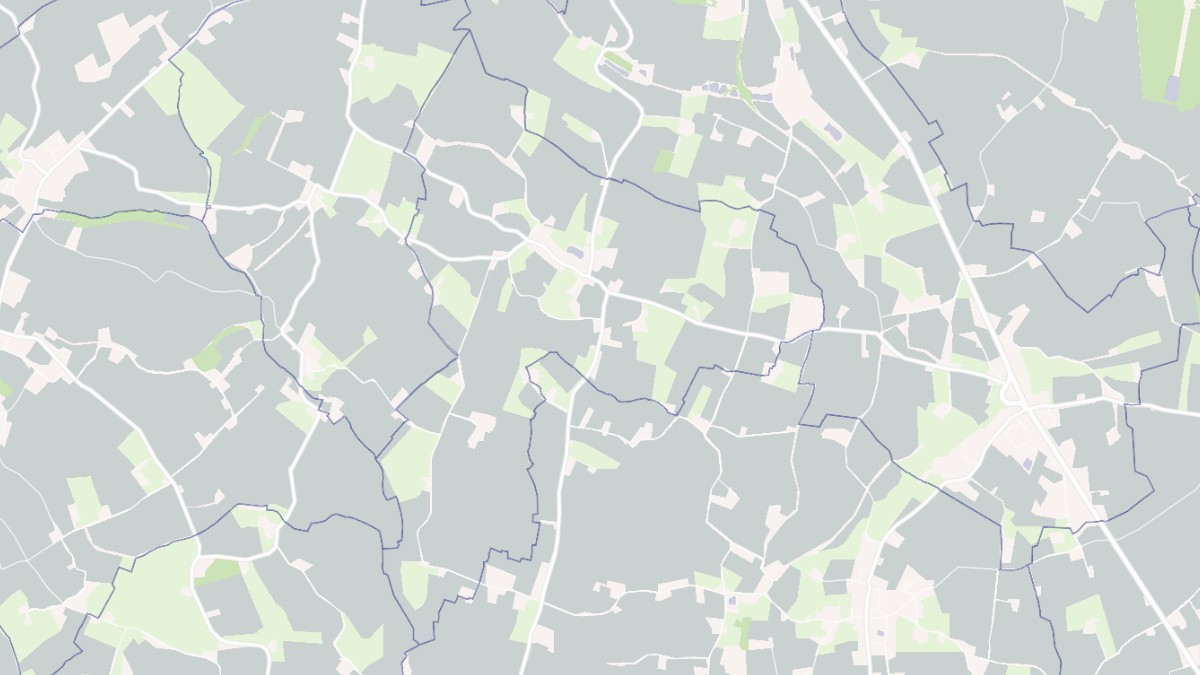 Aperçu cartographique de Commerveil, centré sur la commune
