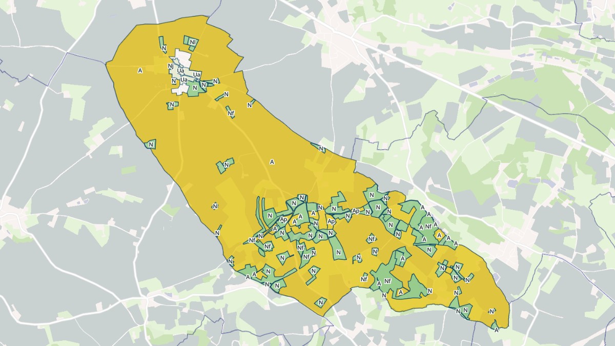 Aperçu cartographique de Cures, centré sur la commune