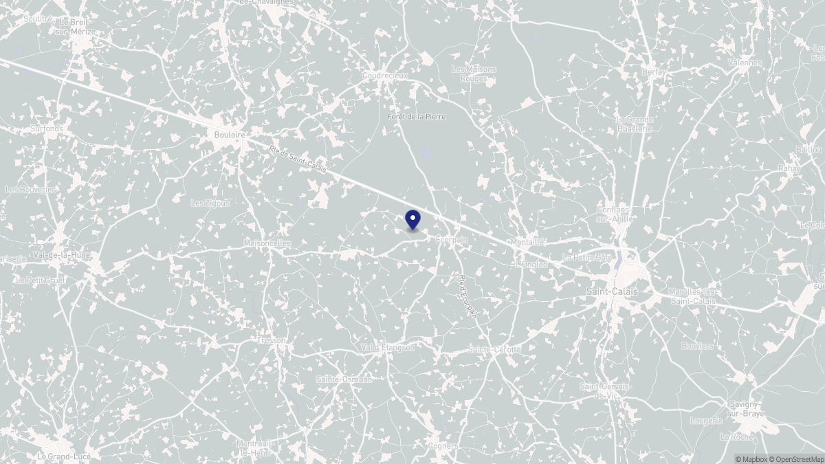 Aperçu cartographique de Écorpain, centré sur la commune