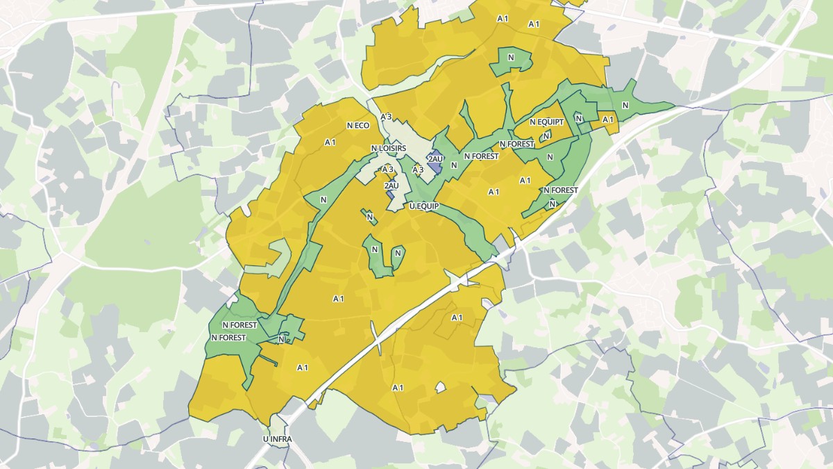 Aperçu cartographique de Fay, centré sur la commune