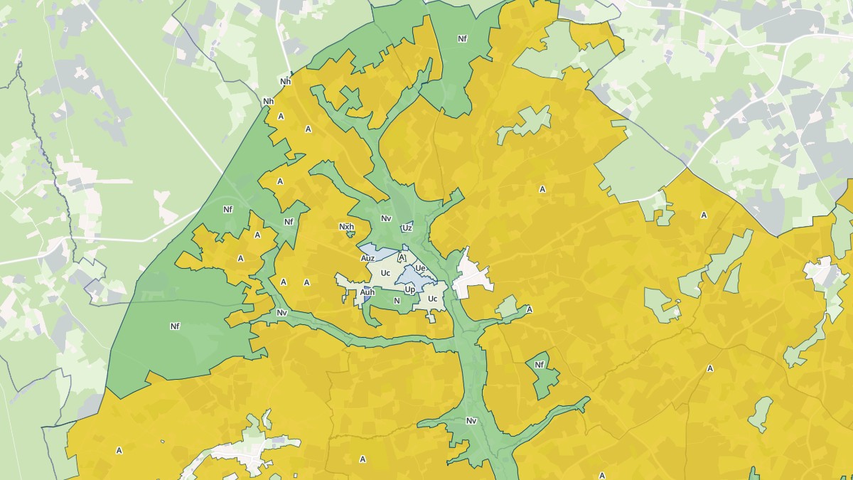 Aperçu cartographique de Le Grand-Lucé, centré sur la commune