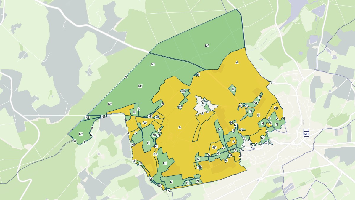 Aperçu cartographique de Le Grez, centré sur la commune