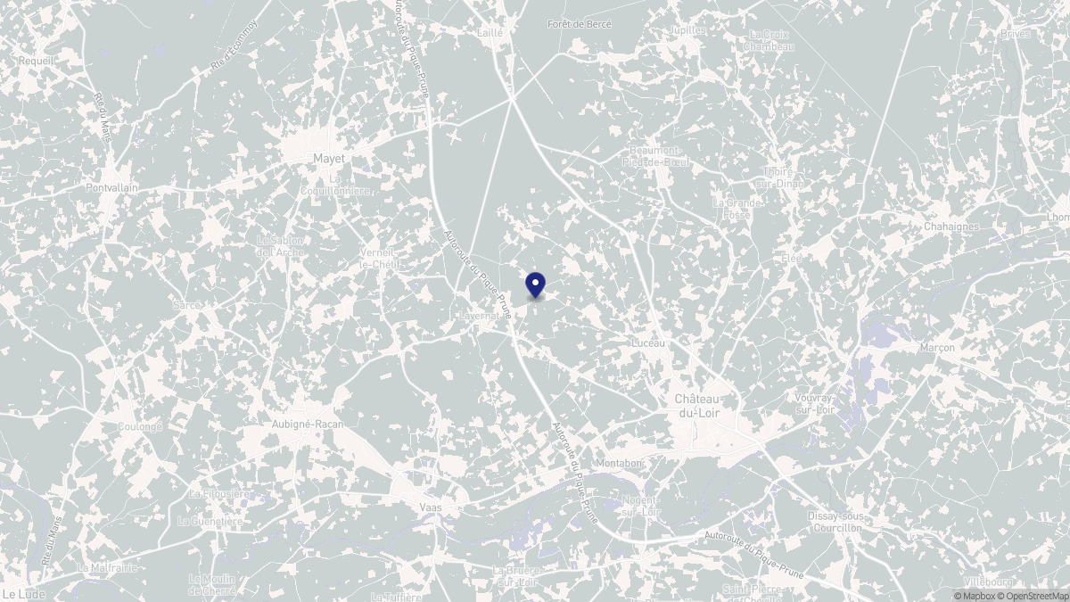 Aperçu cartographique de Lavernat, centré sur la commune