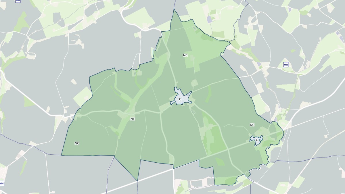 Aperçu cartographique de Louvigny, centré sur la commune