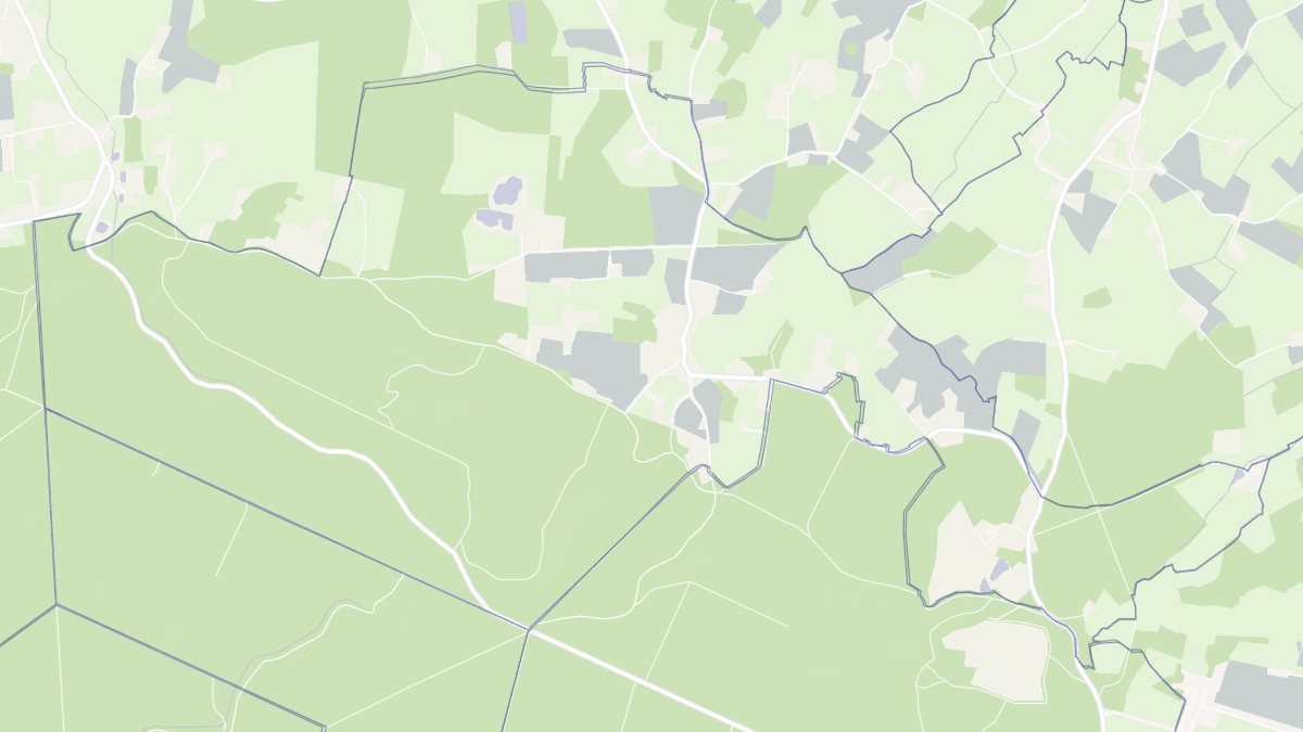 Aperçu cartographique de Louzes, centré sur la commune