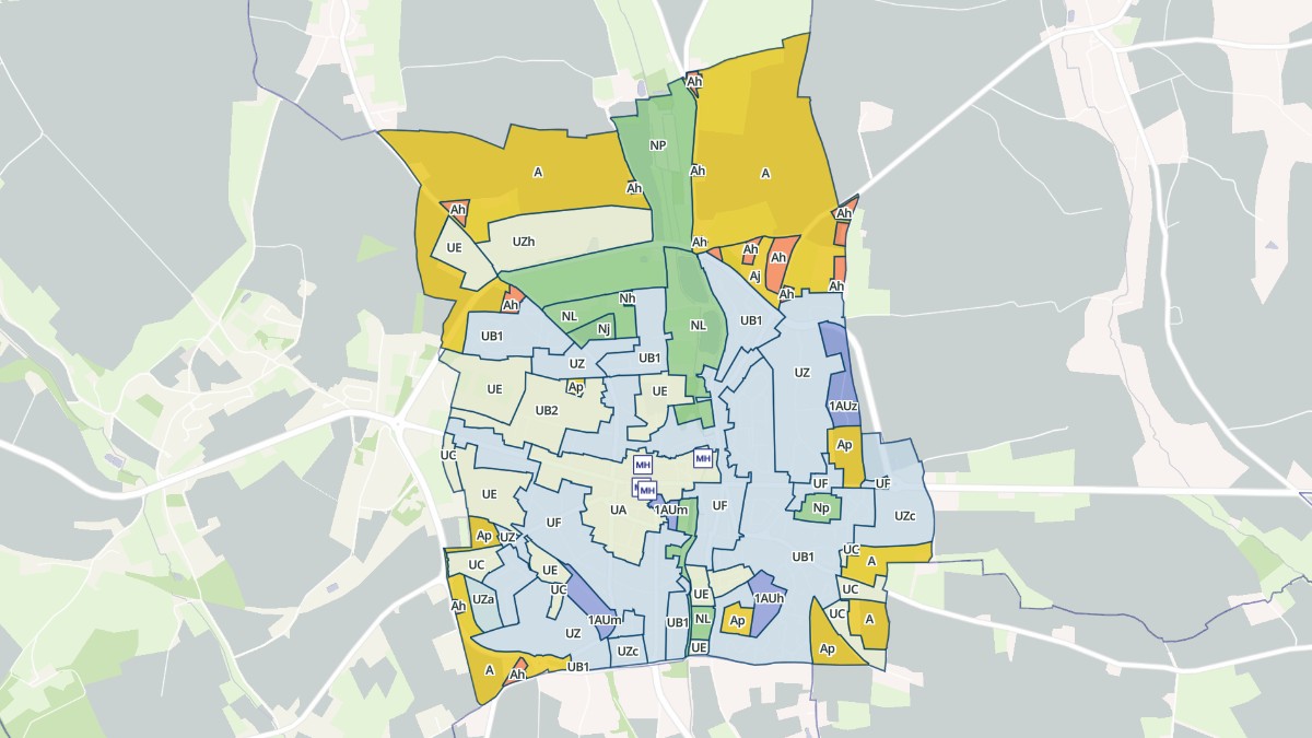 Aperçu cartographique de Mamers, centré sur la commune