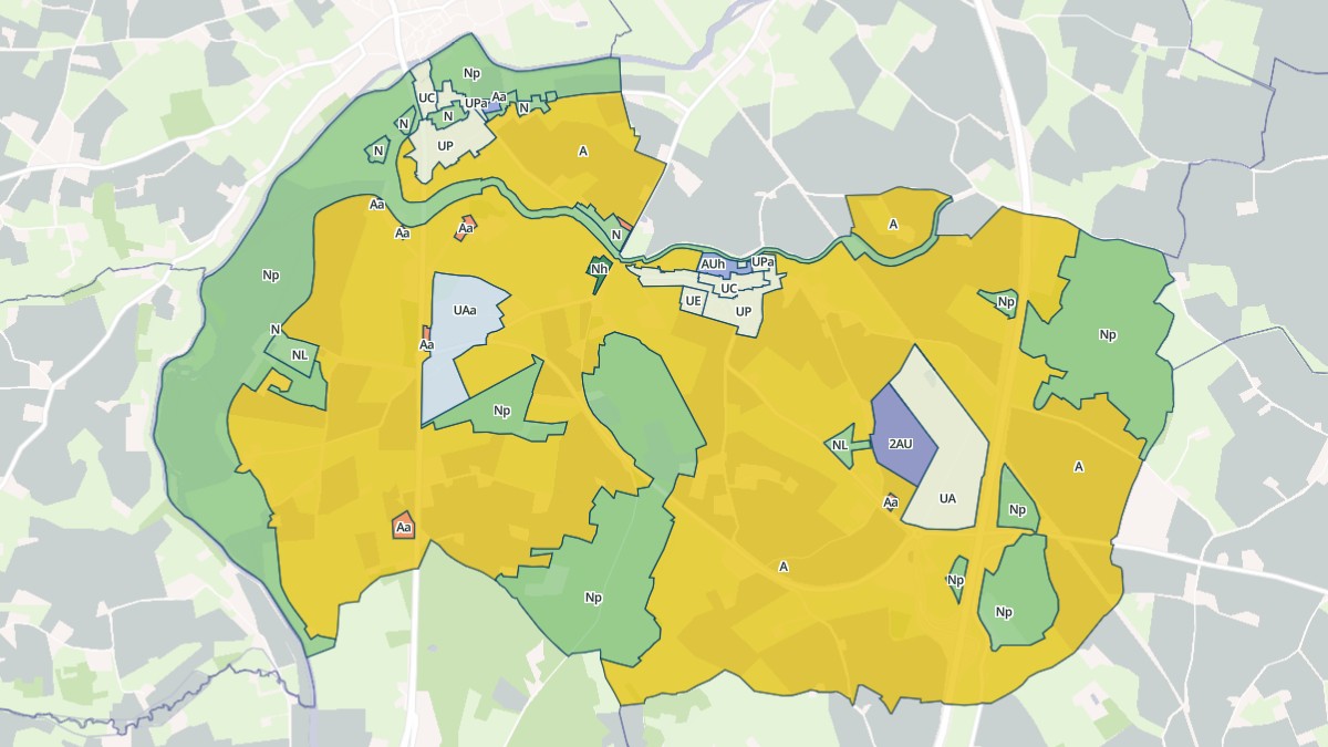 Aperçu cartographique de Maresché, centré sur la commune