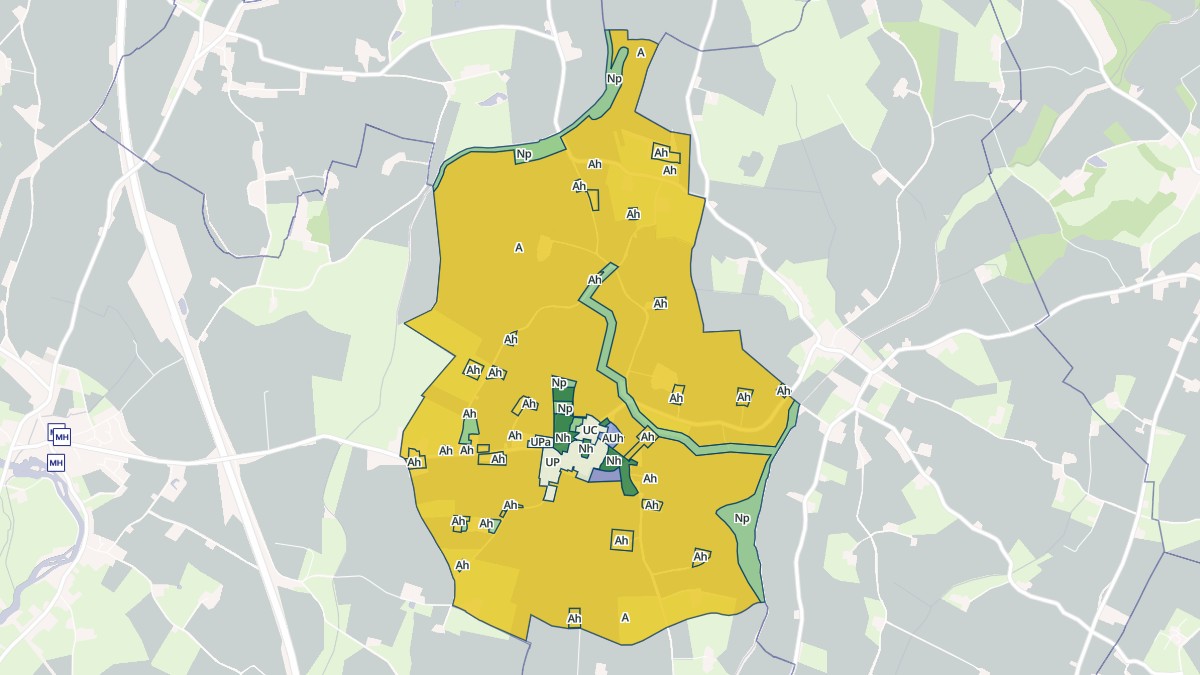 Aperçu cartographique de Meurcé, centré sur la commune