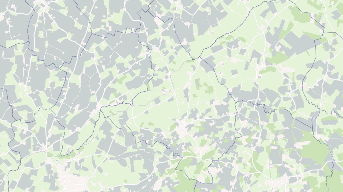 Aperçu cartographique de Mézières-sur-Ponthouin, centré sur la commune