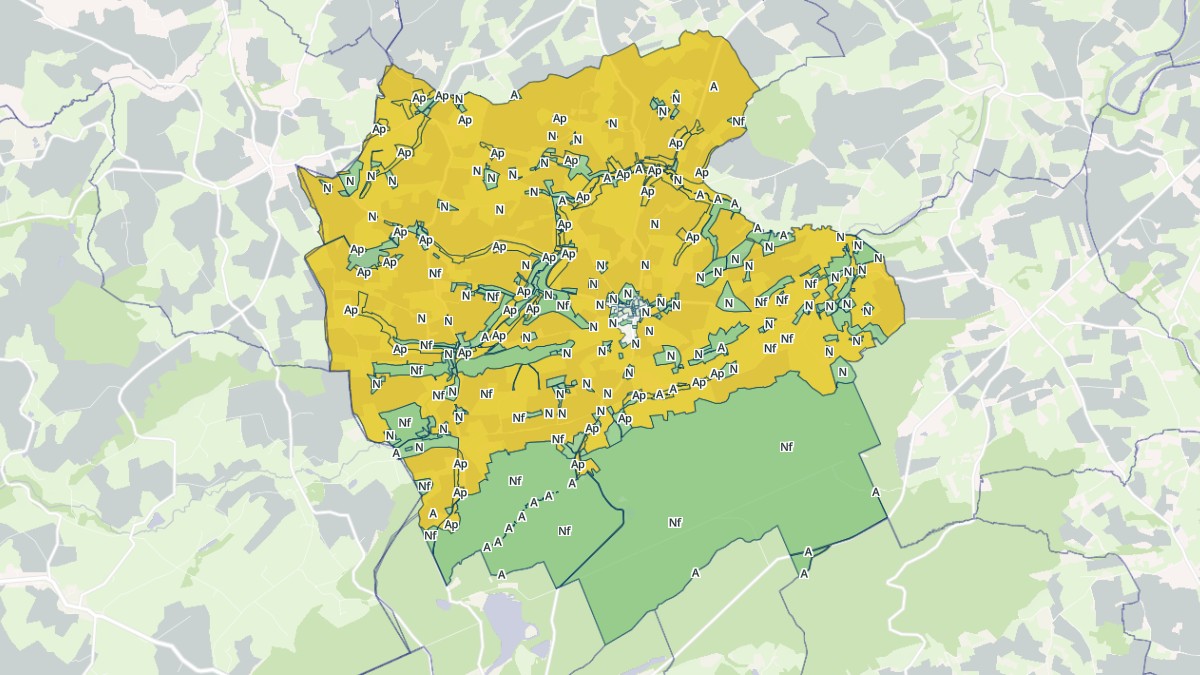 Aperçu cartographique de Mont-Saint-Jean, centré sur la commune