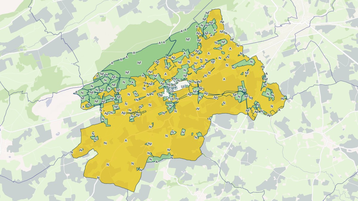 Aperçu cartographique de Rouessé-Vassé, centré sur la commune
