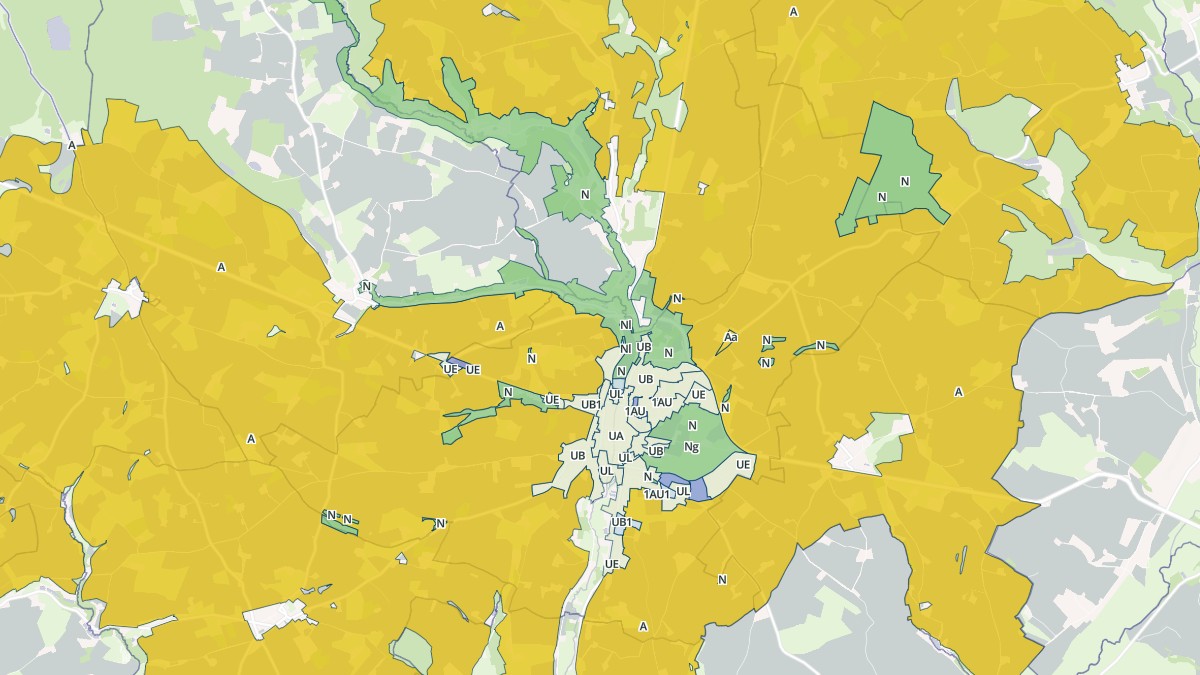 Aperçu cartographique de Saint-Calais, centré sur la commune