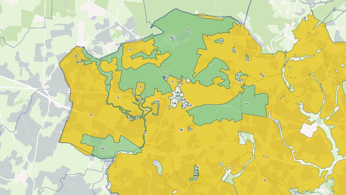 Aperçu cartographique de Saint-Denis-d'Orques, centré sur la commune