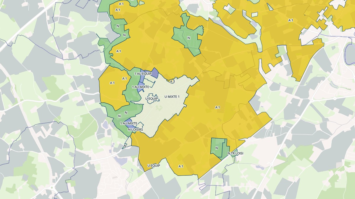 Aperçu cartographique de Saint-Georges-du-Bois, centré sur la commune